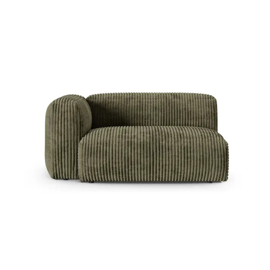 Modul Left, "Martina", 1 Seat, 160x120x75, Moss Green