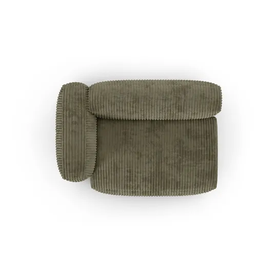 Modul Left, "Martina", 1 Seat, 160x120x75, Moss Green