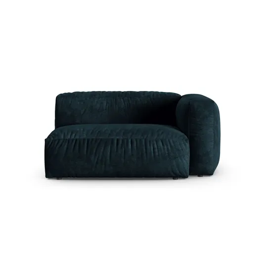 Velvet Modul Right, "Martina", 1 Seat, 160x120x75, Deep Petrol