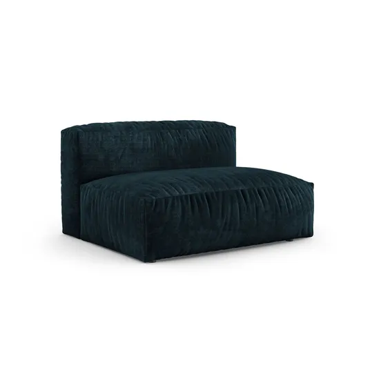 Velvet Modul Right, "Martina", 1 Seat, 160x120x75, Deep Petrol