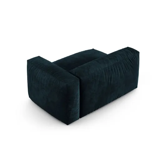 Velvet Modul Right, "Martina", 1 Seat, 160x120x75, Deep Petrol