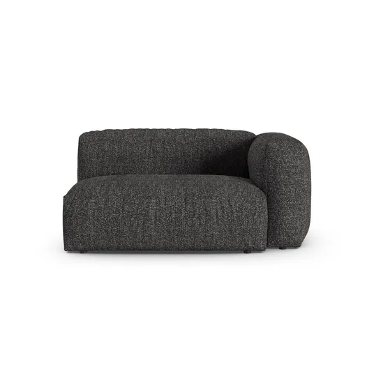 Boucle Modul Right, "Martina", 1 Seat, 160x120x75, Anthracite