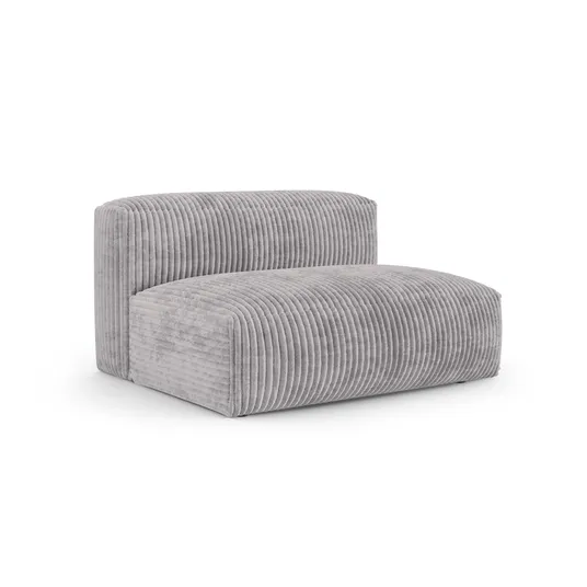 Modul Right, "Martina", 1 Seat, 160x120x75, Light Grey
