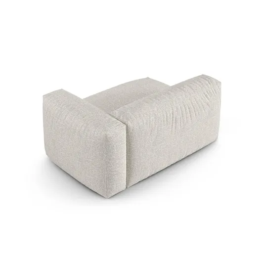 Boucle Modul Right, "Martina", 1 Seat, 160x120x75, Grey Beige Melange