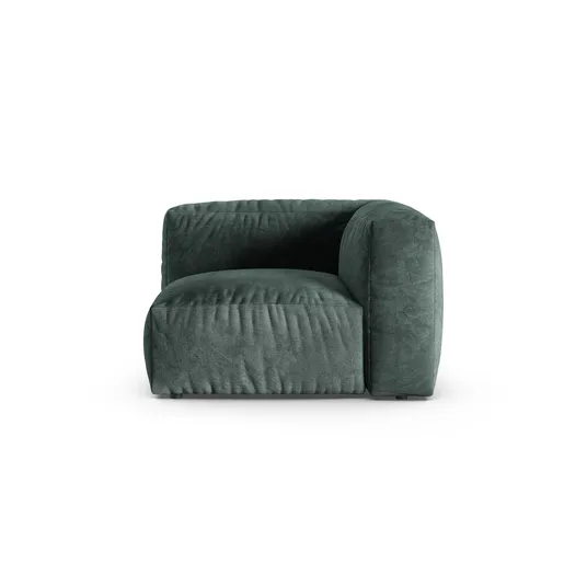 Velvet Modul Armless, "Martina", 1 Seat, 120x120x75, Petrol