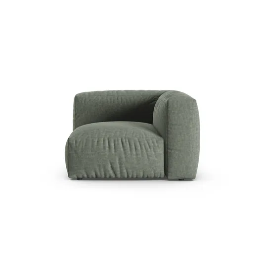 Modul Armless, "Martina", 1 Seat, 120x120x75, Moss Green
