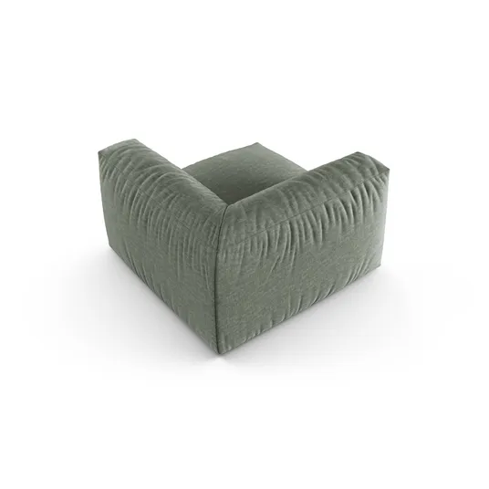 Modul Armless, "Martina", 1 Seat, 120x120x75, Moss Green