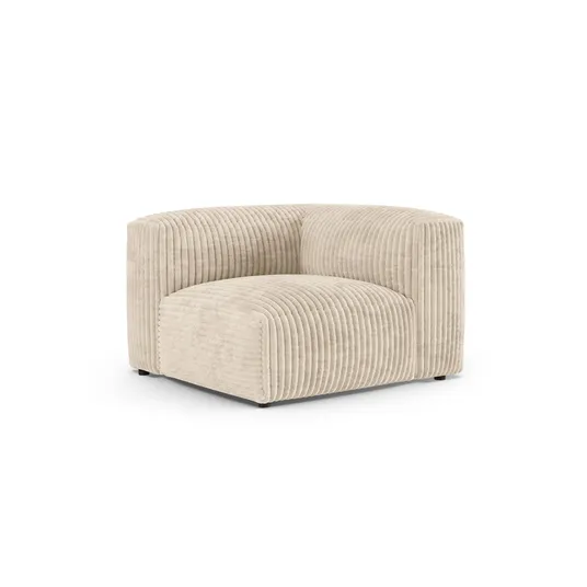 Modul Armless, "Martina", 1 Seat, 120x120x75, Light Beige