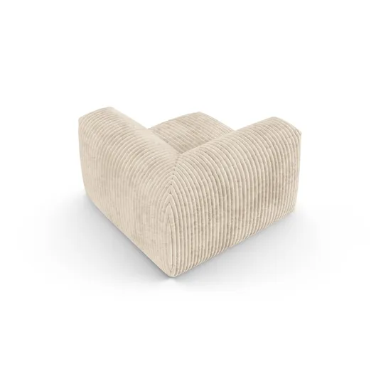 Modul Armless, "Martina", 1 Seat, 120x120x75, Light Beige