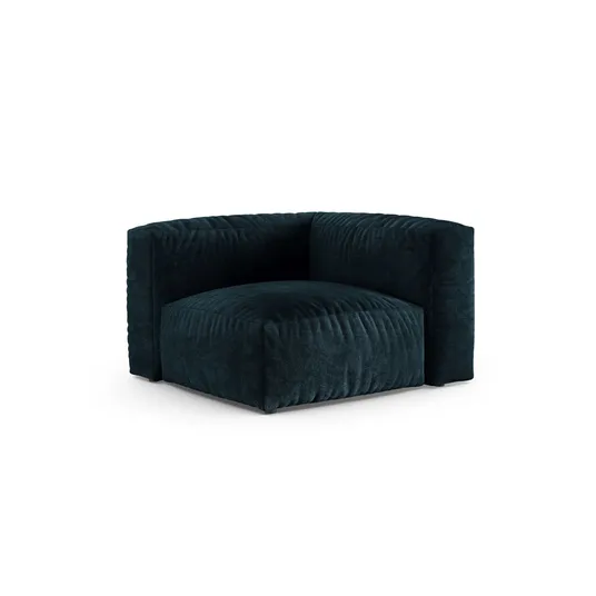 Velvet Modul Armless, "Martina", 1 Seat, 120x120x75, Deep Petrol