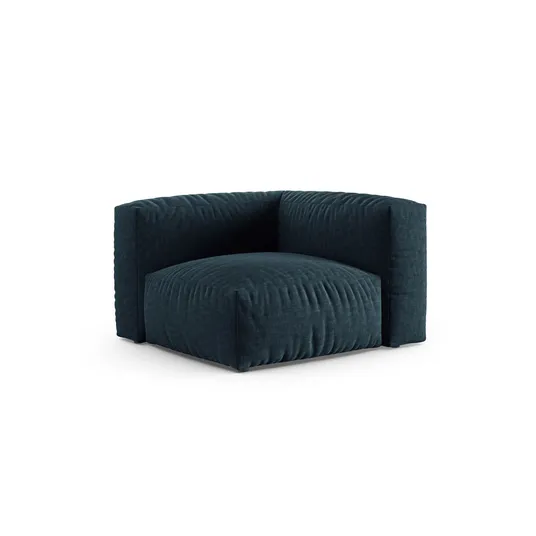 Modul Armless, "Martina", 1 Seat, 120x120x75, Blue Jeans