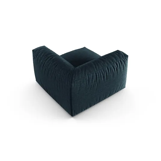 Modul Armless, "Martina", 1 Seat, 120x120x75, Blue Jeans