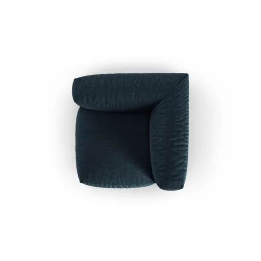 Modul Armless, "Martina", 1 Seat, 120x120x75, Blue Jeans