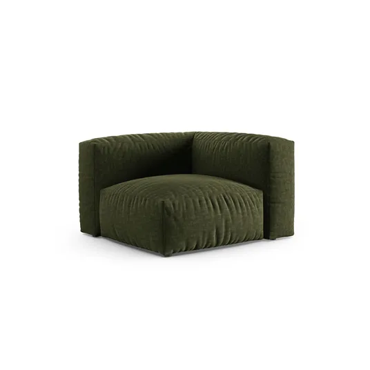 Modul Armless, "Martina", 1 Seat, 120x120x75, Green