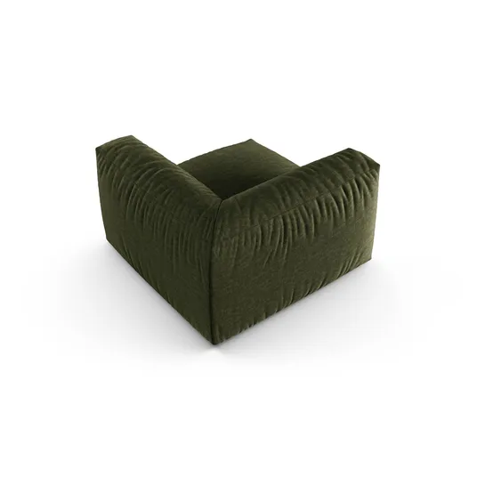 Modul Armless, "Martina", 1 Seat, 120x120x75, Green