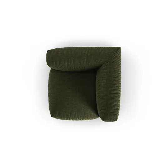 Modul Armless, "Martina", 1 Seat, 120x120x75, Green