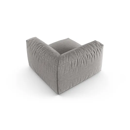 Modul Armless, "Martina", 1 Seat, 120x120x75, Light Grey