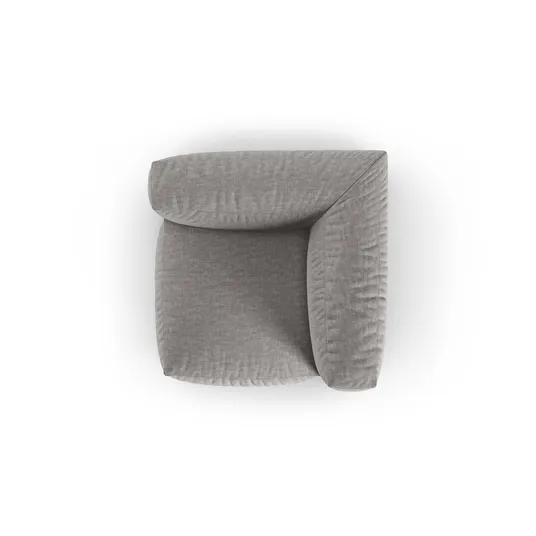 Modul Armless, "Martina", 1 Seat, 120x120x75, Light Grey