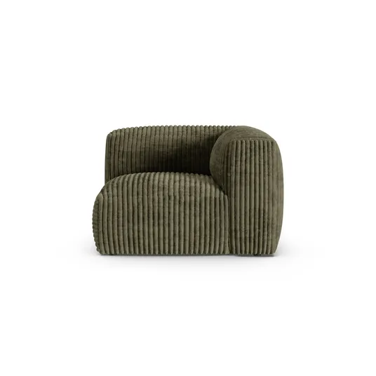 Modul Armless, "Martina", 1 Seat, 120x120x75, Moss Green
