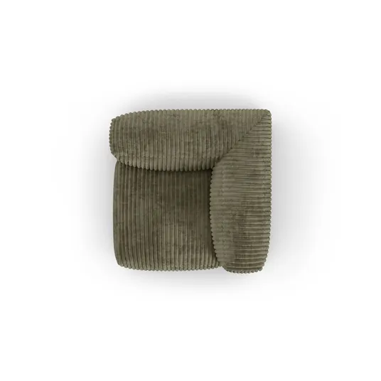 Modul Armless, "Martina", 1 Seat, 120x120x75, Moss Green