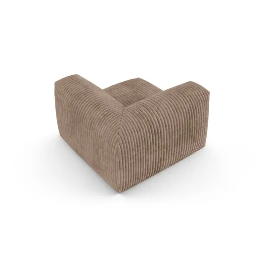 Modul Armless, "Martina", 1 Seat, 120x120x75, Acorn