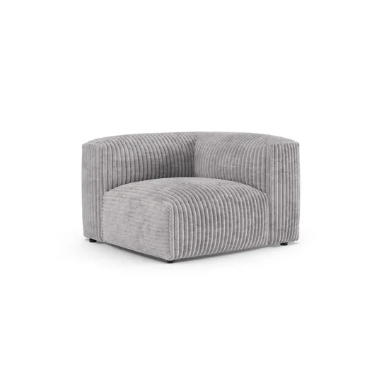 Modul Armless, "Martina", 1 Seat, 120x120x75, Light Grey