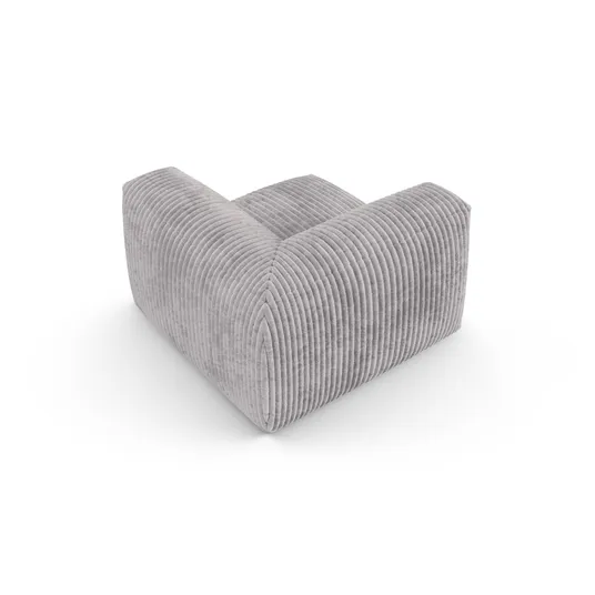 Modul Armless, "Martina", 1 Seat, 120x120x75, Light Grey