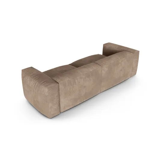 Velvet Modular Sofa, "Martina", 3 Seats, 240x120x75, Dark Beige