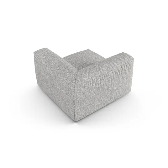 Modul Armless, "Martina", 1 Seat, 120x120x75, Silver