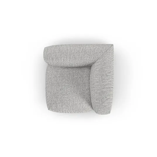 Modul Armless, "Martina", 1 Seat, 120x120x75, Silver