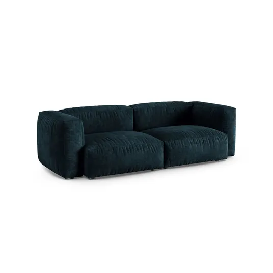Velvet Modular Sofa, "Martina", 3 Seats, 240x120x75, Deep Petrol