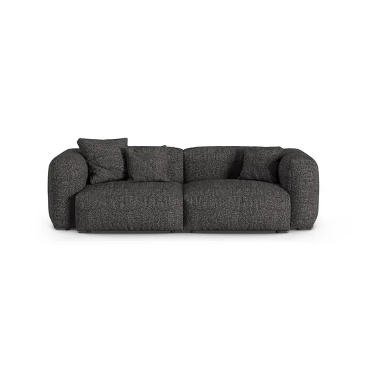 Boucle Modular Sofa, "Martina", 3 Seats, 240x120x75, Anthracite