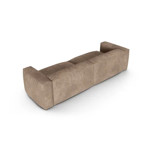 Velvet Modular Sofa, "Martina", 4 Seats, 320x120x75, Dark Beige