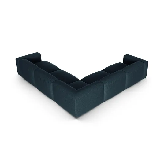 Modular Symmetrical Corner Sofa, "Martina", 5 Seats, 330x330x75, Blue Jeans