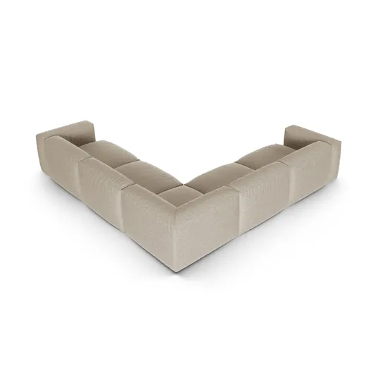 Modular Symmetrical Corner Sofa, "Martina", 5 Seats, 330x330x75, Light Beige