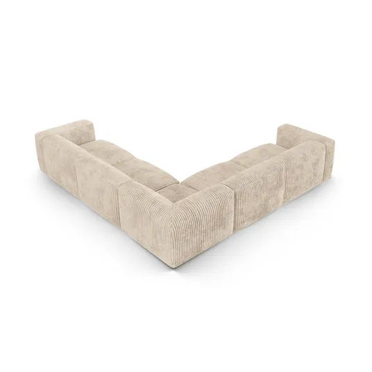 Modular Symmetrical Corner Sofa, "Martina", 5 Seats, 330x330x75, Light Beige