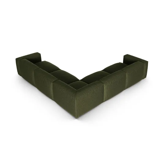 Modular Symmetrical Corner Sofa, "Martina", 5 Seats, 330x330x75, Green