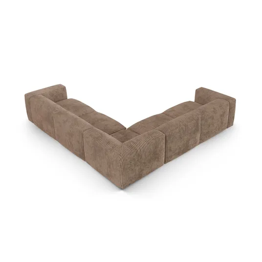 Modular Symmetrical Corner Sofa, "Martina", 5 Seats, 330x330x75, Acorn