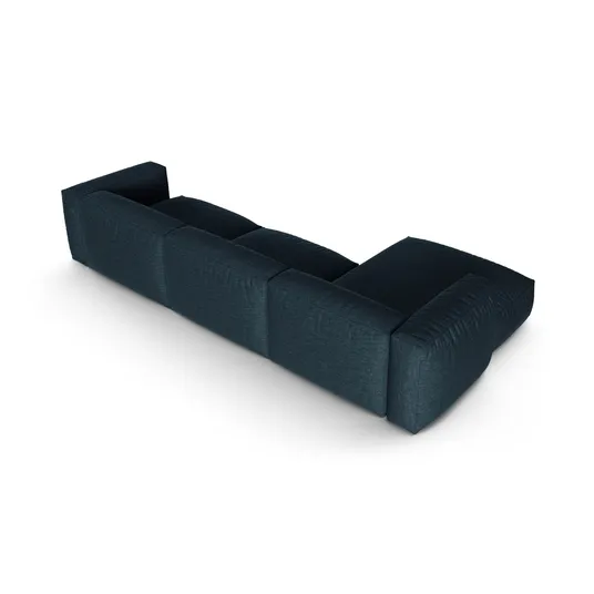 Modular Left Corner Sofa, "Martina", 3 Seats, 370x176x75, Blue Jeans