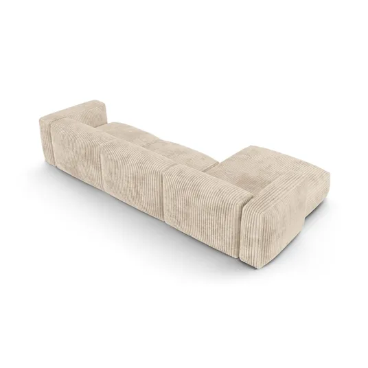 Modular Left Corner Sofa, "Martina", 3 Seats, 370x176x75, Light Beige