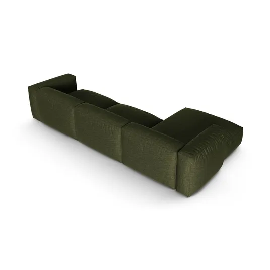 Modular Left Corner Sofa, "Martina", 3 Seats, 370x176x75, Green