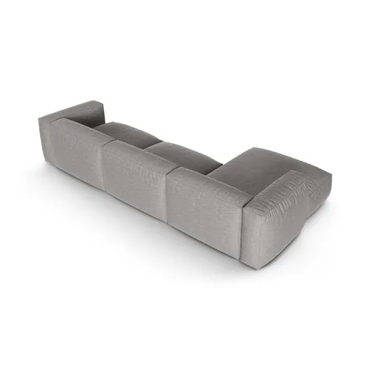 Modular Left Corner Sofa, "Martina", 3 Seats, 370x176x75, Light Grey