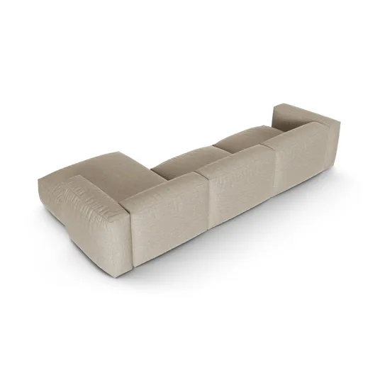 Modular Right Corner Sofa, "Martina", 3 Seats, 370x176x75, Light Beige