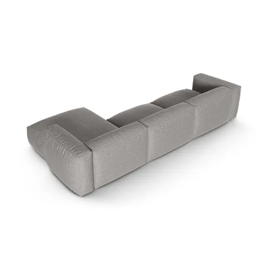 Modular Right Corner Sofa, "Martina", 3 Seats, 370x176x75, Light Grey