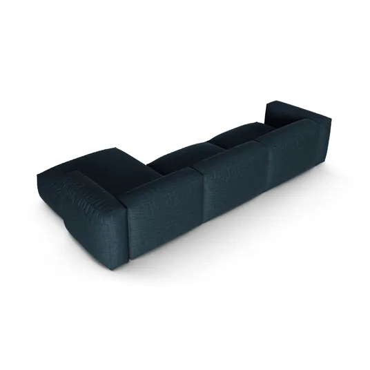 Modular Right Corner Sofa, "Martina", 3 Seats, 370x176x75, Blue Jeans