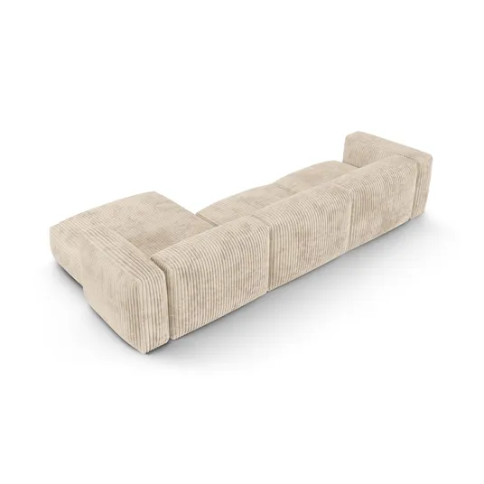 Modular Right Corner Sofa, "Martina", 3 Seats, 370x176x75, Light Beige