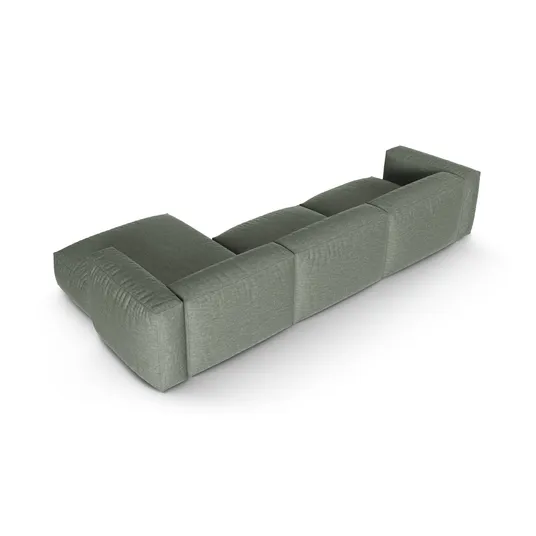 Modular Right Corner Sofa, "Martina", 3 Seats, 370x176x75, Moss Green