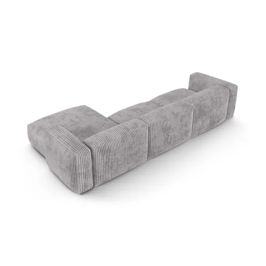 Modular Right Corner Sofa, "Martina", 3 Seats, 370x176x75, Light Grey