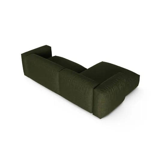 Modular Left Corner Sofa, "Martina", 2 Seats, 280x176x75, Green