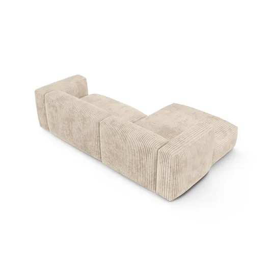 Modular Left Corner Sofa, "Martina", 2 Seats, 280x176x75, Light Beige